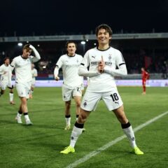 ボルシアMGのFW町野修斗がまたも途中出場からネットを揺らす　直近の4試合で3ゴールと日本代表のストライカーは絶好調