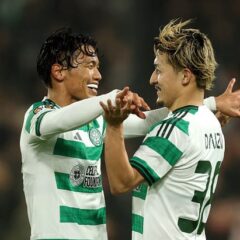 EL日本人対決はセルティックに軍配！　上田綺世が先制ゴール決めるも旗手怜央の1G1A、前田大然の1Aでフェイエノールトに逆転勝利を果たす